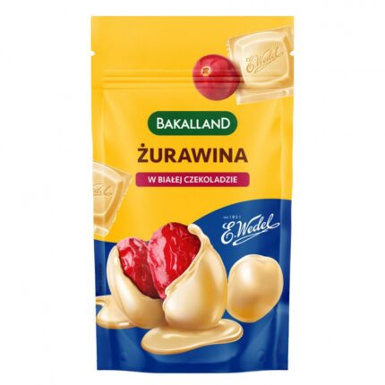 Żurawina w białej czekoladzie, BAKALLAND, 74g