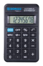 Kalkulator kieszonkowy DONAU TECH, CI-LC310NR, 8-cyfr. wyświetlacz, wym. 114x69x19 mm, czarny - obrazek 10