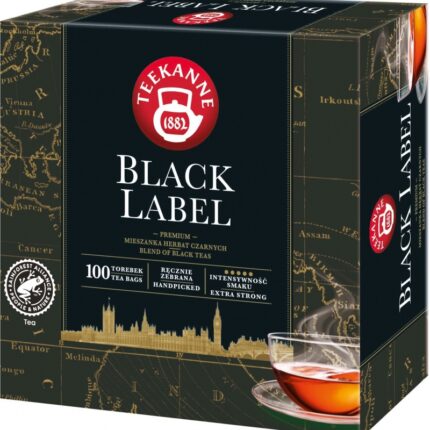 Herbata TEEKANNE Black Label, czarna, 100 torebek, 200g