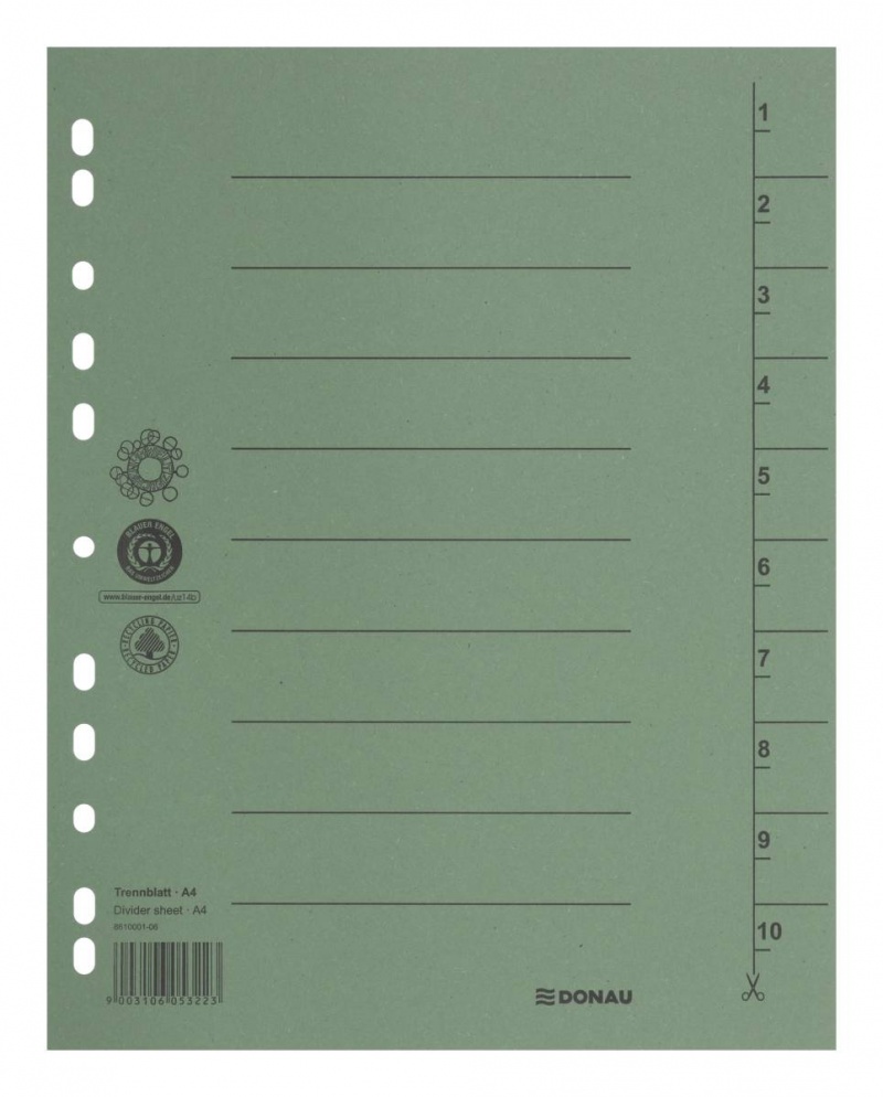 360906-14441-przekladka_donau_karton_a4_235x300mm_1_10_1_k-800w Przekładka DONAU, karton, A4, 235x300mm, 1-10, 1 karta, zielona - obrazek 1