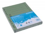 Przekładka DONAU, karton, A4, 235x300mm, 1-10, 1 karta, zielona - obrazek 2