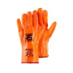 Rękawice chemiczne RS Polar I, ocieplane PVC, rozm. 10, pomarańczowa (opakowanie 6 szt.)