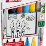Zestaw markerów do efektów na flipchartach e-385, e-380 i e-383 EDDING, 6 szt., mix kolorów