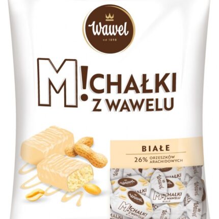 Cukierki czekoladowe WAWEL MICHAŁKI ZAMKOWE, białe, 1kg.