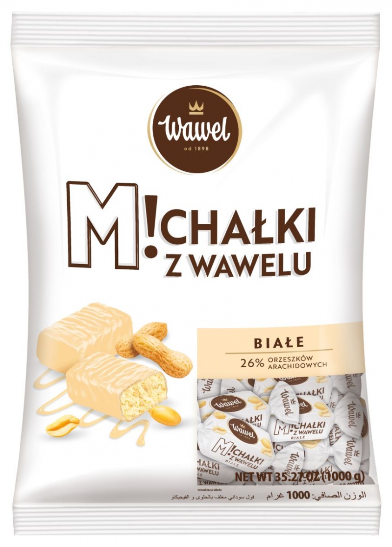 361147-234343-cukierki_czekoladowe_wawel_michalki_zamkowe_-800w-1 Cukierki czekoladowe WAWEL MICHAŁKI ZAMKOWE, białe, 1kg. - obrazek 1
