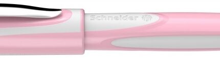 Pióro kulkowe SCHNEIDER Ray, M, pud. plastikowe, różowo-białe