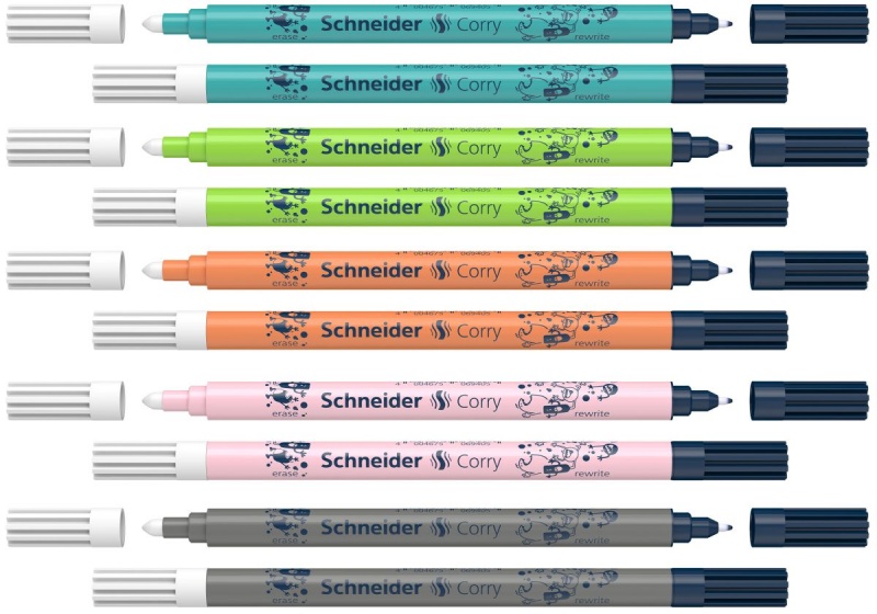 361608-23917-wymazywacz_do_atramentu_z_cienkopisem_schneid-800w-1 Wymazywacz do atramentu z cienkopisem SCHNEIDER Corry, mix kolorów (opakowanie 50 szt.) - obrazek 1