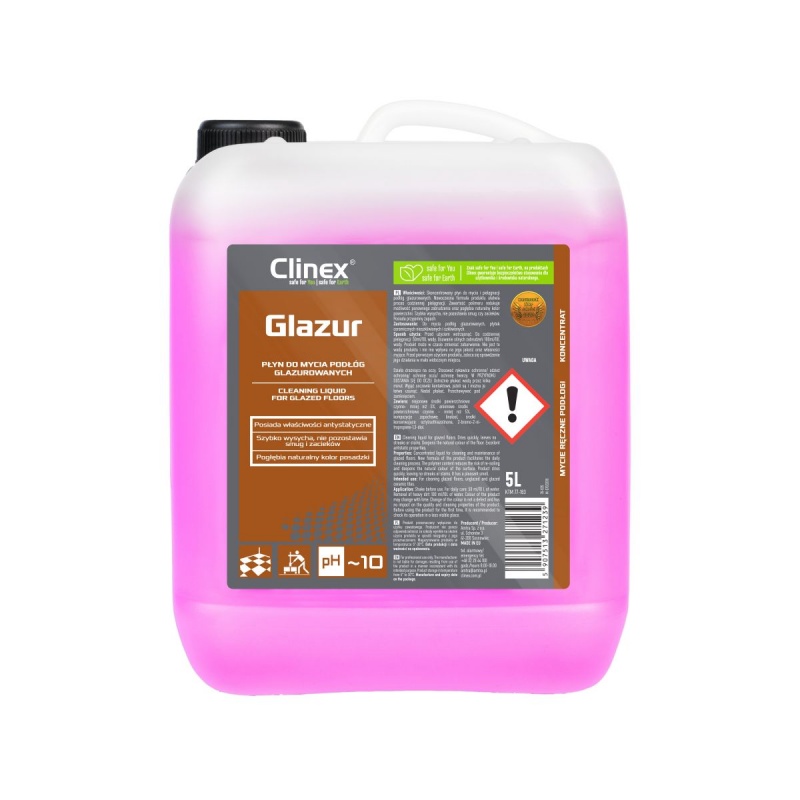 362897-383812-plyn_clinex_glazur_do_mycia_podlog_glazurowa-800w Płyn CLINEX Glazur, do mycia podłóg glazurowanych, 5l - obrazek 1