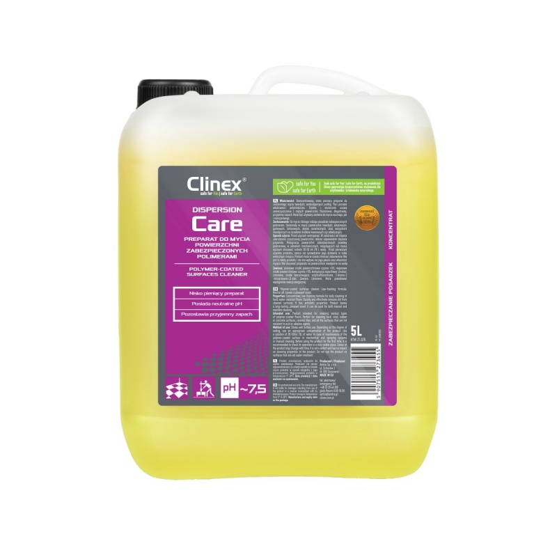 362918-383833-preparat_clinex_dispersion_care_do_mycia_pow-800w-1 Preparat CLINEX Dispersion Care, do mycia powierzchni zabezpieczonych polimerami, 5l - obrazek 1
