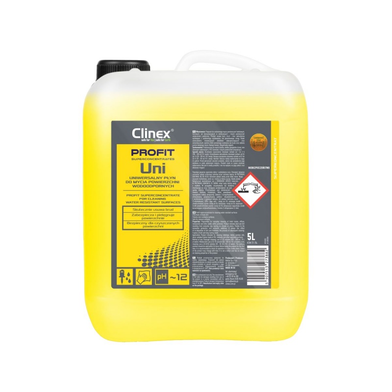 362927-383842-plyn_clinex_profit_uni_do_mycia_powierzchni_-800w Płyn CLINEX Profit Uni, do mycia powierzchni wodoodpornych, 5l - obrazek 1