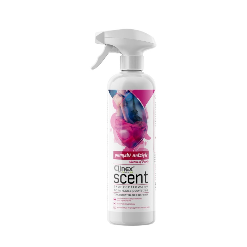 362933-383848-odswiezacz_powietrza_clinex_scent_paryski_wd-800w-1 Odświeżacz powietrza CLINEX Scent Paryski Wdzięk, skoncentrowany, 500ml - obrazek 1