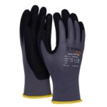Rękawice DONAU SAFETY Flex-Dotted, kat. II, rozm. 8, szare (pakiet 12 opakowań)