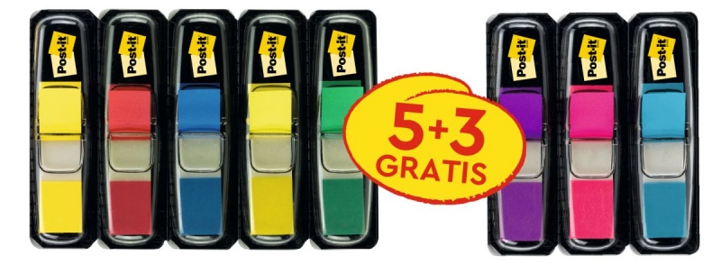 363369-259297-zakladki_indeksujace_post_it_683_pp_11_9x43_-800w Zakładki indeksujące Post-it® (683), PP, 11,9x43,2mm, 5x35 + 3x35 gratis, mix kolorów - obrazek 1