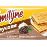 Wafle Familijne JUTRZENKA, 180 g, śmietankowo-kakaowe (opakowanie 24 szt.)