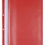Skoroszyt OFFICE PRODUCTS, PP, A4, 2 otwory, 100/170mikr., wpinany, czerwony
