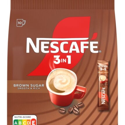 Kawa NESCAFE 3in1, brown sugar, torba, 165g