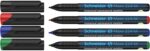 Zestaw foliopisów permanentnych SCHNEIDER Maxx 224, M, 1,0mm, 4 szt., miks kolorów - obrazek 2