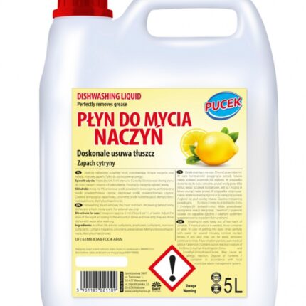 Płyn do mycia naczyń PUCEK, cytrynowy, 5l