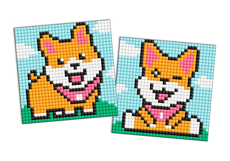 367268-387119-diamentowa_mozaika_na_magnesie_ideyka_9x9_cm-800w Diamentowa mozaika na magnesie IDEYKA, 9x9 cm, kids, zabawne psy, 2 szt. - obrazek 1