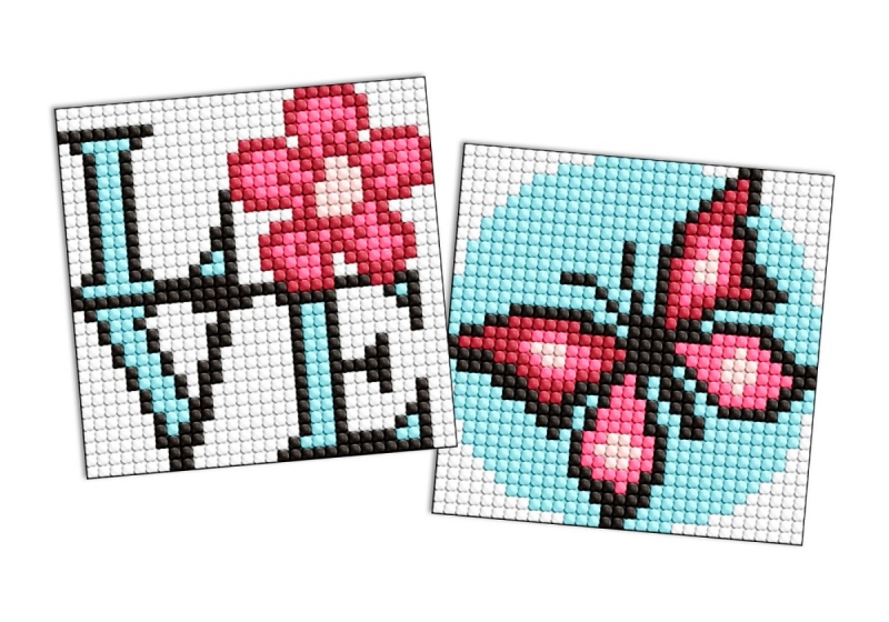 367270-387120-diamentowa_mozaika_na_magnesie_ideyka_9x9_cm-800w Diamentowa mozaika na magnesie IDEYKA, 9x9 cm, kids, pełen wdzieku motyl, 2 szt. - obrazek 1