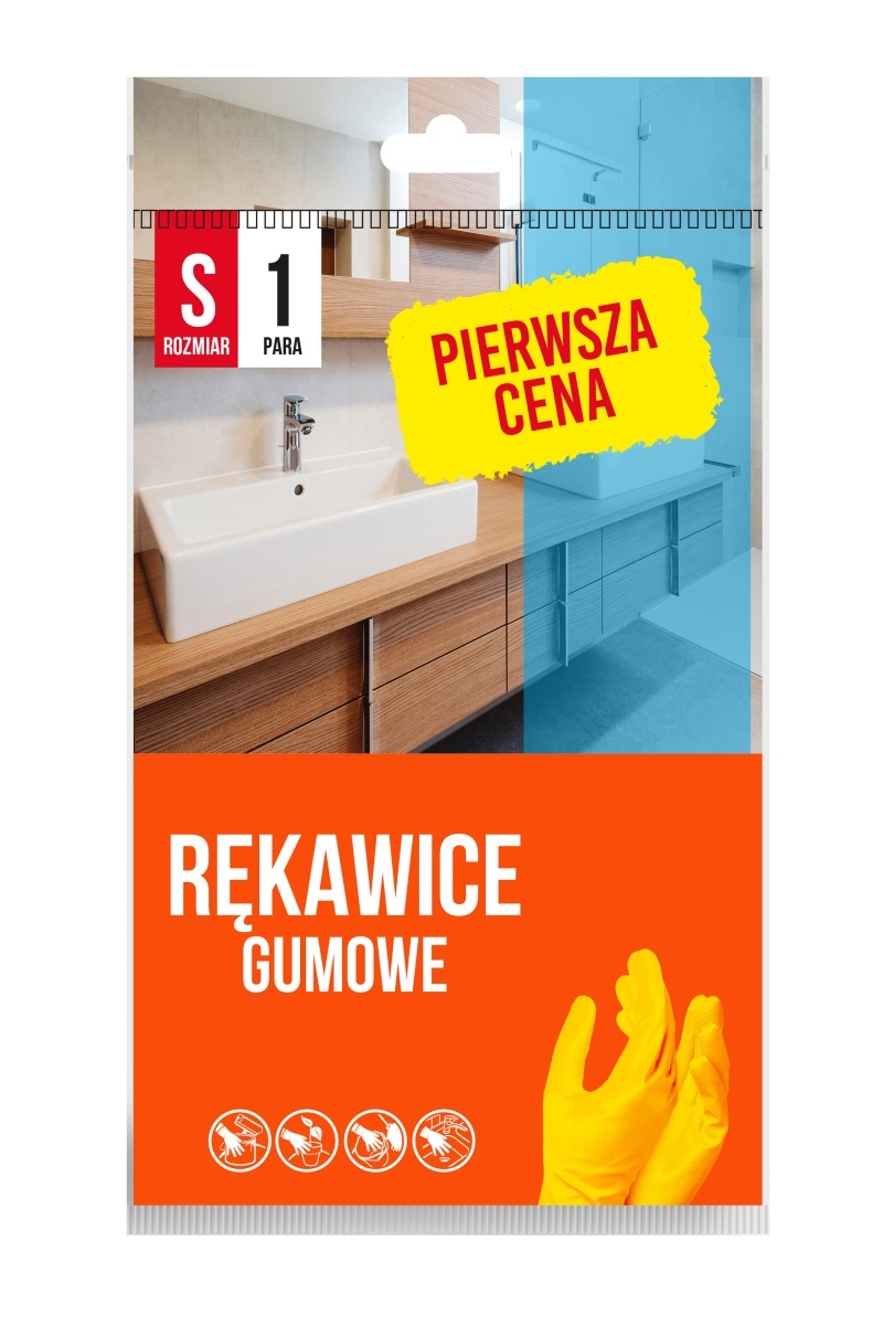 367306-231008-rekawice_gumowe_pierwsza_cena_rozmiar_s_1_pa-800w-1 Rękawice gumowe PIERWSZA CENA, rozmiar S, 1 para, żółte - obrazek 1