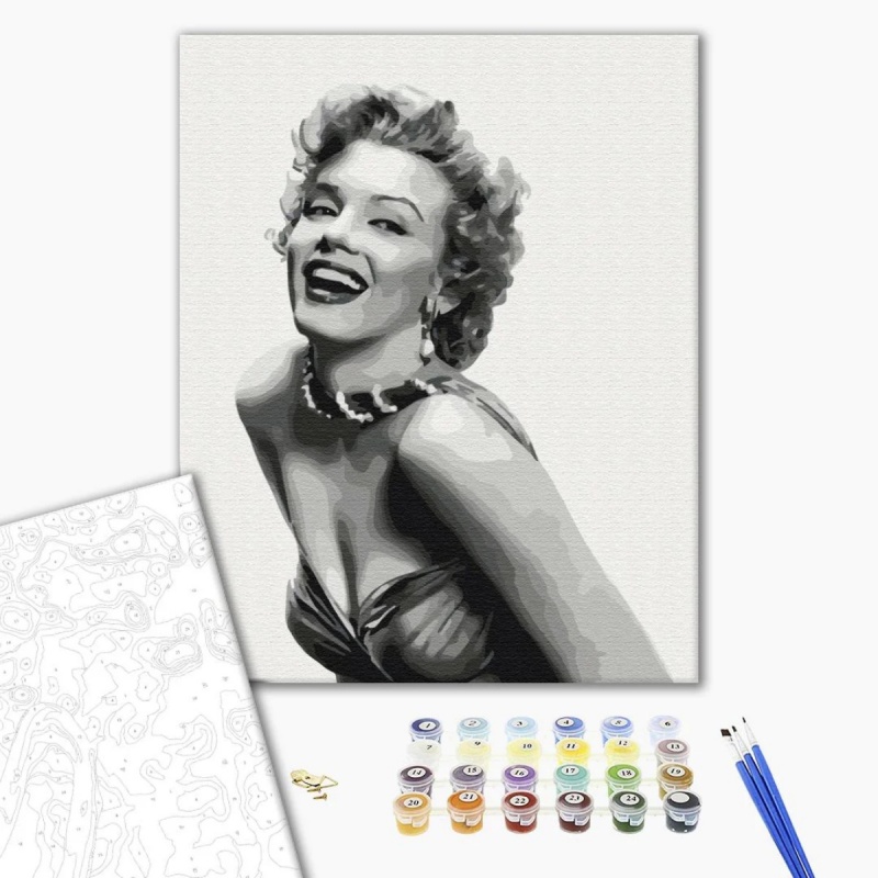 368173-388621-malowanie_po_numerach_brushme_40x50_cm_nieza-800w-1 Malowanie po numerach BRUSHME, 40x50 cm, niezapomniana Monroe, 1 szt., w pudełku - obrazek 1