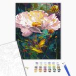 Malowanie po numerach BRUSHME, 40x50 cm, wspaniały kwiat, 1 szt., w pudełku
