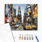 Malowanie po numerach BRUSHME, 40x50 cm, życie Times Square, 1 szt., w pudełku