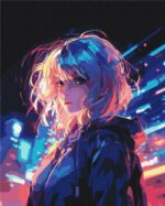 Malowanie po numerach BRUSHME, 40x50 cm, Cyberpunk, 1 szt., w pudełku - obrazek 2