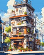 Malowanie po numerach BRUSHME, 40x50 cm, apartamenty w Tokio, 1 szt., w pudełku - obrazek 2