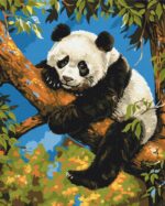 Malowanie po numerach BRUSHME, 40x50 cm, leniwa panda, 1 szt., w pudełku - obrazek 2