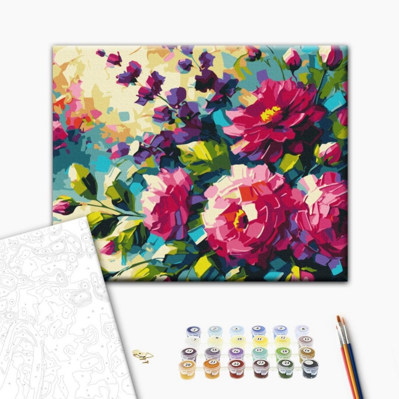 368238-388629-malowanie_po_numerach_brushme_40x50_cm_kwiat-800w Malowanie po numerach BRUSHME, 40x50 cm, kwiaty lata, 1 szt., w pudełku - obrazek 1