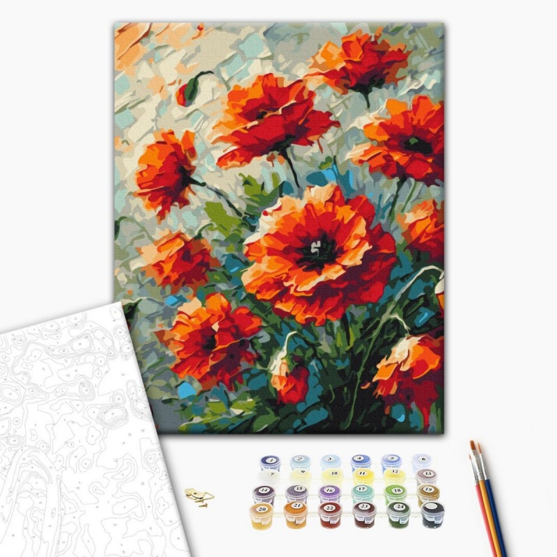 368240-388628-malowanie_po_numerach_brushme_40x50_cm_maki_-800w Malowanie po numerach BRUSHME, 40x50 cm, maki, 1 szt., w pudełku - obrazek 1