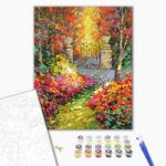 Malowanie po numerach BRUSHME, 40x50 cm, jesienny park, 1 szt., w pudełku