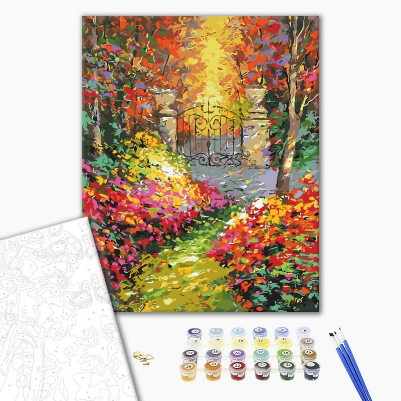368252-388604-malowanie_po_numerach_brushme_40x50_cm_jesie-800w Malowanie po numerach BRUSHME, 40x50 cm, jesienny park, 1 szt., w pudełku - obrazek 1