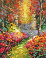 Malowanie po numerach BRUSHME, 40x50 cm, jesienny park, 1 szt., w pudełku - obrazek 2