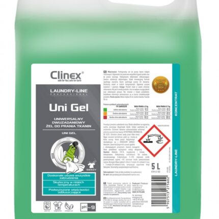 Żel do prania tkanin CLINEX Uni Gel, 5l