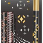 Ołówek KEYROAD Metallic, okrągły, czarne drewno, 12 szt., holograficzne wzory
