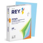 Papier ksero REY ADAGIO, A4, 80gsm, 48 j.niebieski VIVE/BRIGHT *RYADA080X421 R200, 500 ark. (pakiet 5 opakowań)
