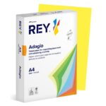 Papier ksero REY ADAGIO, A4, 80gsm, 66 żółty intense *RYADA080X425 R200, 500 ark. (pakiet 5 opakowań)