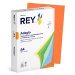 Papier ksero REY ADAGIO, A4, 80gsm, 21 pomarańczowy intense *RYADA080X427 R200, 500 ark. (pakiet 5 opakowań)