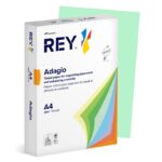 Papier ksero REY ADAGIO, A4, 80gsm, 09 zielony pastel *RYADA080X432 R200, 500 ark. (pakiet 5 opakowań)