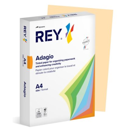 Papier ksero REY ADAGIO, A4, 80gsm, 38 piaskowy pastel *RYADA080X430 R200 (pakiet 5 opakowań)