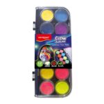 Farby do malowania twarzy KEYROAD Luminious, fluorescencyjne, 12 szt., mix kolorów