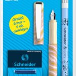 Pióro wieczne SCHNEIDER Glam, wymazywacz, naboje 6 szt., mix kolorów, blister