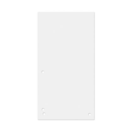 Przekładki DONAU, karton, 1/3 A4, 235x105mm, 100szt., białe