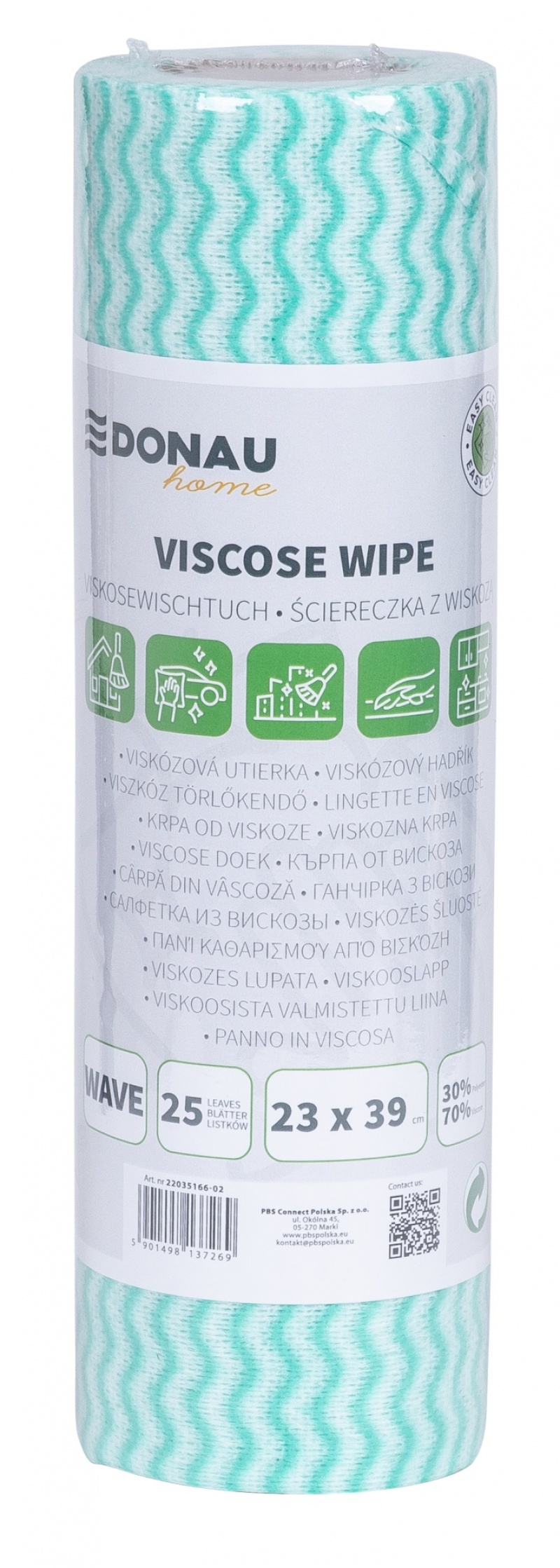 375362-391252-scierka_donau_home_z_wiskoza_70_rolka_fala_2-800w Ścierka DONAU HOME, z wiskozą 70%, rolka, fala, 23x39cm, 25 listków, zielona - obrazek 1