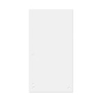 Przekładki DONAU, karton, 1/3 A4, 235x105mm, 100szt., białe - obrazek 2
