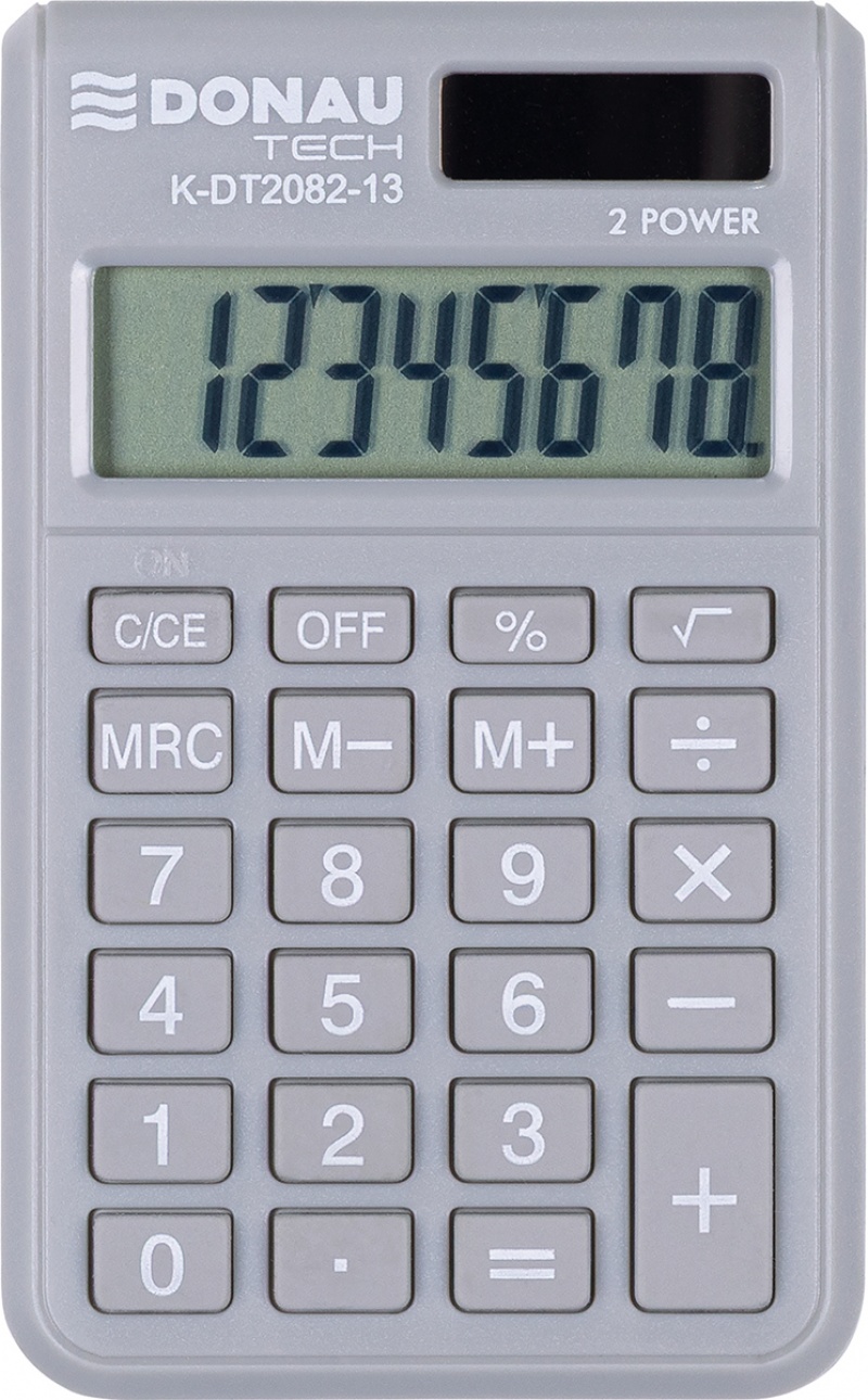 375879-392741-kalkulator_kieszonkowy_donau_tech_8_cyfr_wys-800w-1 Kalkulator kieszonkowy DONAU TECH, 8-cyfr. wyświetlacz, wym. 97x60x10 mm, jasnoszary - obrazek 1