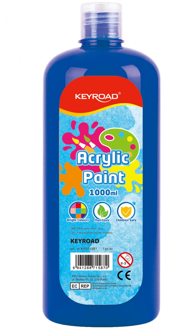 375923-392749-farba_akrylowa_keyroad_1000ml_butelka_niebie-800w Farba akrylowa KEYROAD, 1000ml, butelka, niebieska - obrazek 1